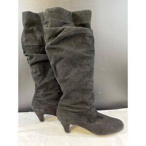 Aerosoles Running Play Womens Black Leather Heeled Boots Size 9.5M SKU 6433